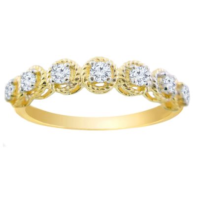 14k Diamond Stackable Ring