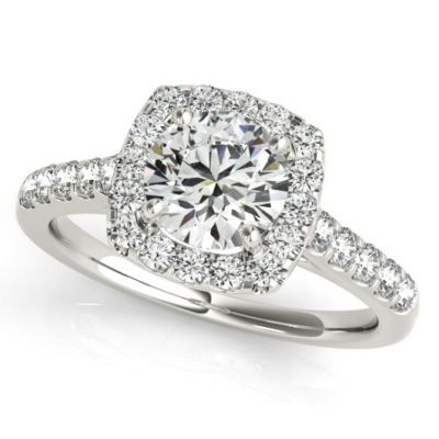 Platinum Diamond Semi-mount Bridal Ring