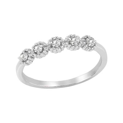 14k Stackable Diamond Ring