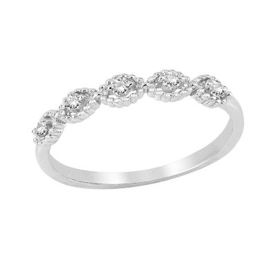 14k Diamond Stackable Ring