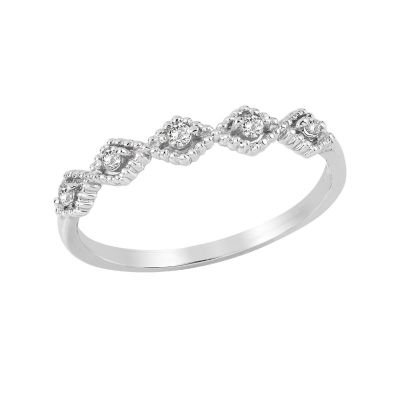 14k Diamond Stackable Ring