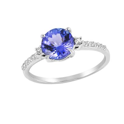 14k Tanzanite and Diamond Ring