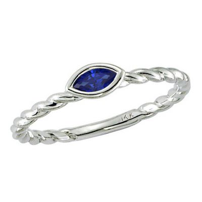 14k Sapphire Ring
