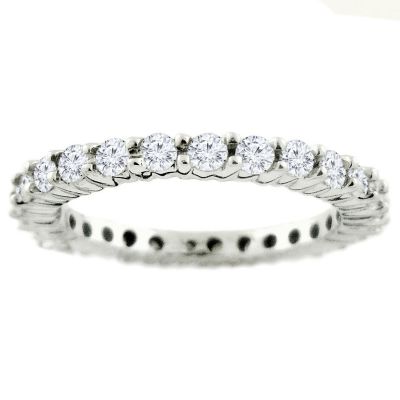 Platinum 1.00ctw Diamond Eternity Ring