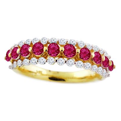 14k Ruby Stackable Ring