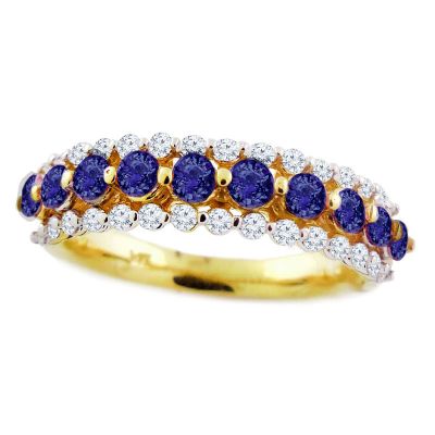 14k Sapphire Stackable Ring