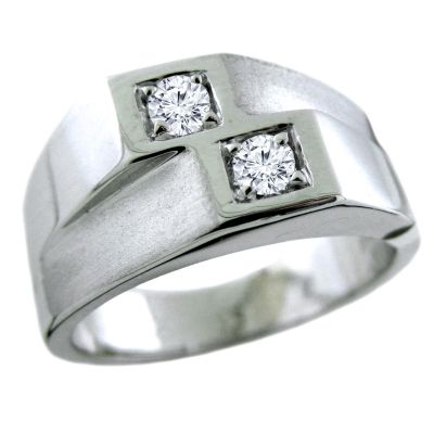14k Gold Diamond Men's Ring