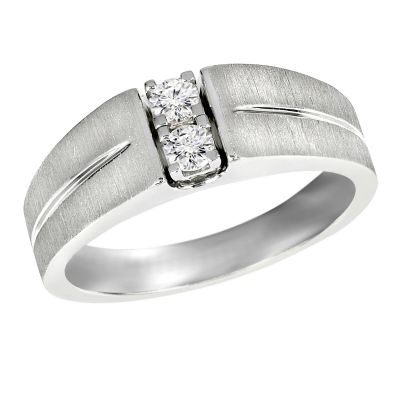 14k Gold Diamond Men's Ring