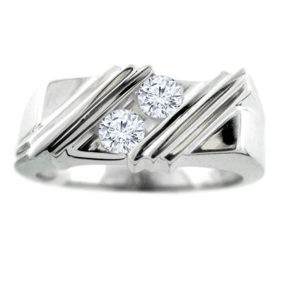 14k Gold Diamond Men's Ring