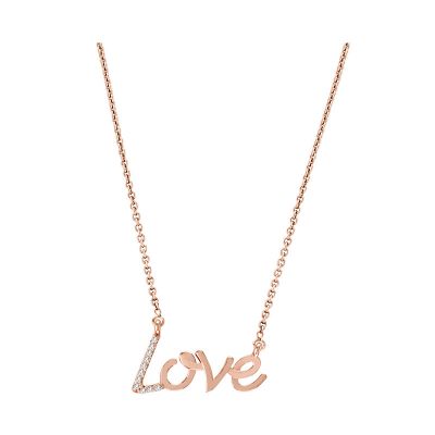 14k Diamond Love Necklace