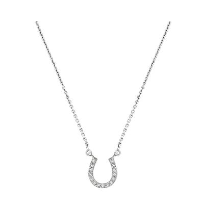 14k Diamond Horseshoe Necklace