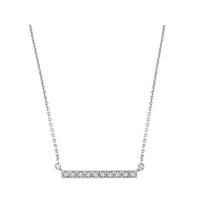14k Diamond Bar Necklace