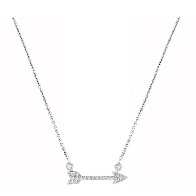 14k Diamond Arrow Necklace