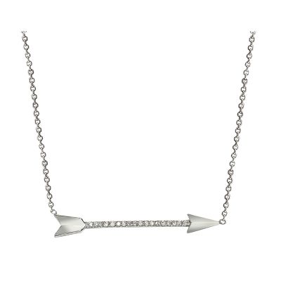 14k Diamond Arrow Necklace