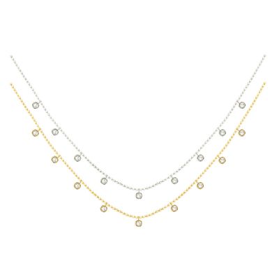 14k Diamond Cleopatra Necklace 