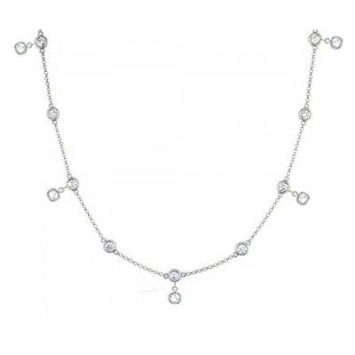 14k 0.50ctw Diamond Cleopatra Necklace 