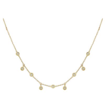 14k 0.35ctw Diamond Cleopatra Necklace 