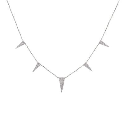 14k 0.50ctw Diamond Trendy Layer Necklace 