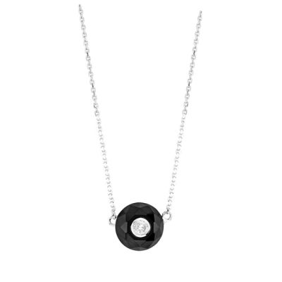14k Onyx and Diamond Necklace