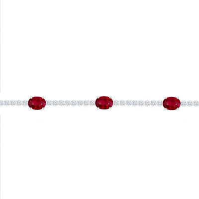 Eternally One 1.75ctw Ruby and Diamond Bracelet